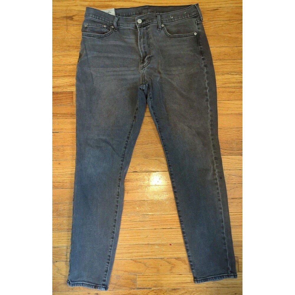 Abercrombie & Fitch Jeans Men's 34x32 Black Rustin Athletic Slim Stretch Denim